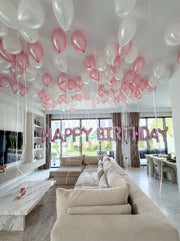 Luxury Birthday Room Setup | Baby Pink & White